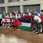 وقفة ومباراة تضامنية بين المنتخب الفلسطيني بكرة الصالات وجامعة فينيسيا