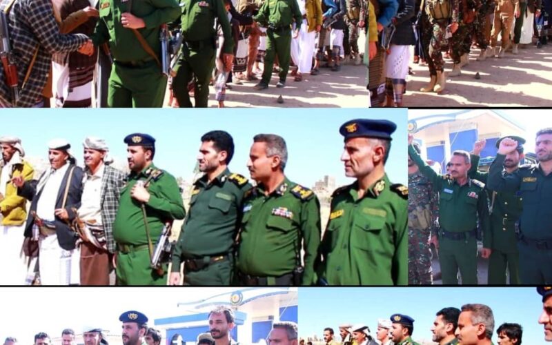 العميد علي الرصاص البهجي مدير أمن شبوة يتفقد المرابطين في المواقع الأمنية بمحافظة البيضاء